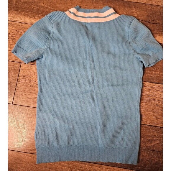 L-RL Lauren Active Ralph Lauren Knit Women’s Sweater Size Medium V-neck Golf - Picture 6 of 8